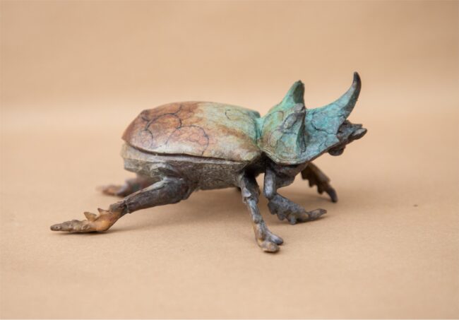 Dan Chen Sculpture Beetle A Bronze