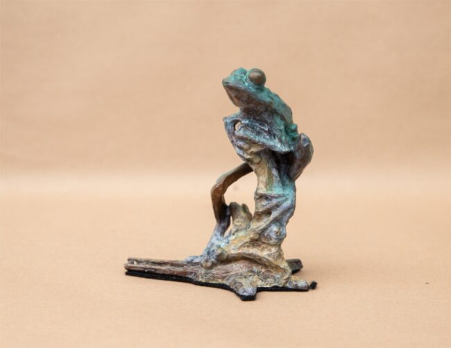 Dan Chen Sculpture Tree Frog B Bronze