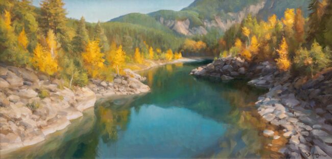 Kathleen Hudson Painting Height Of Color Oil on Linen