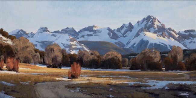 Robbie Moore Painting Before Dark Oil on Canvas